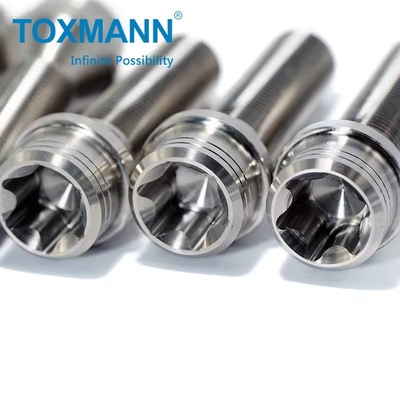 Στρογγυλό κάθισμα Gr.5 Τιτανίου κράμα τροχιά Lug Bolt Nut Hub Για αυτοκίνητο