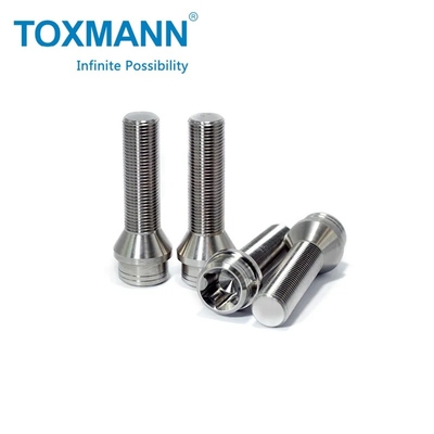 Στρογγυλό κάθισμα Gr.5 Τιτανίου κράμα τροχιά Lug Bolt Nut Hub Για αυτοκίνητο